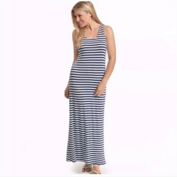 Sail to Sable Striped Maxi Dress Small - Picture 1 of 8